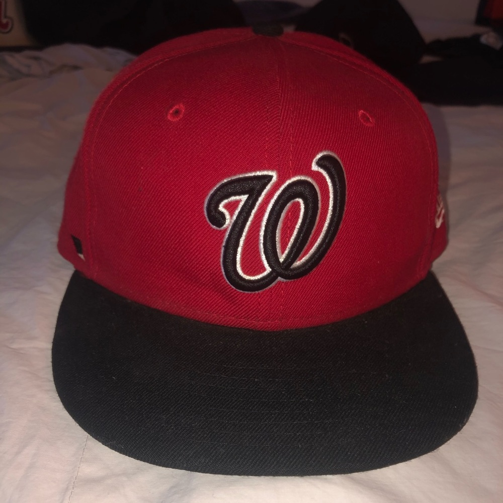 Washington Nationals New Era Fitted Hat Size 7 1/8